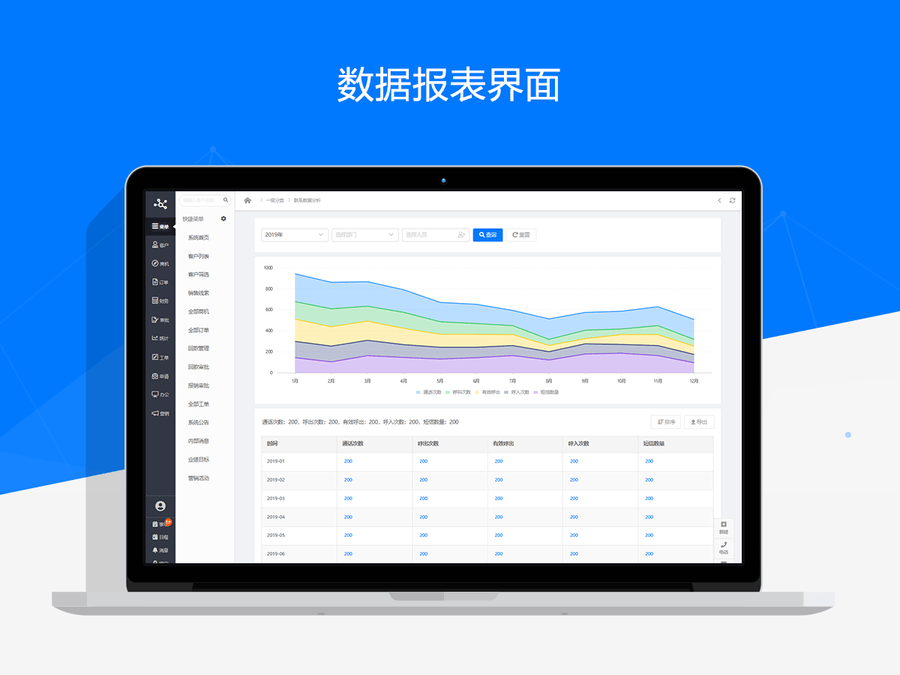 Axure RP客户关系管理系统中台原型模板源码文件