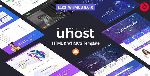 WHMCS模板Uhost v1.4 主机主题破解版