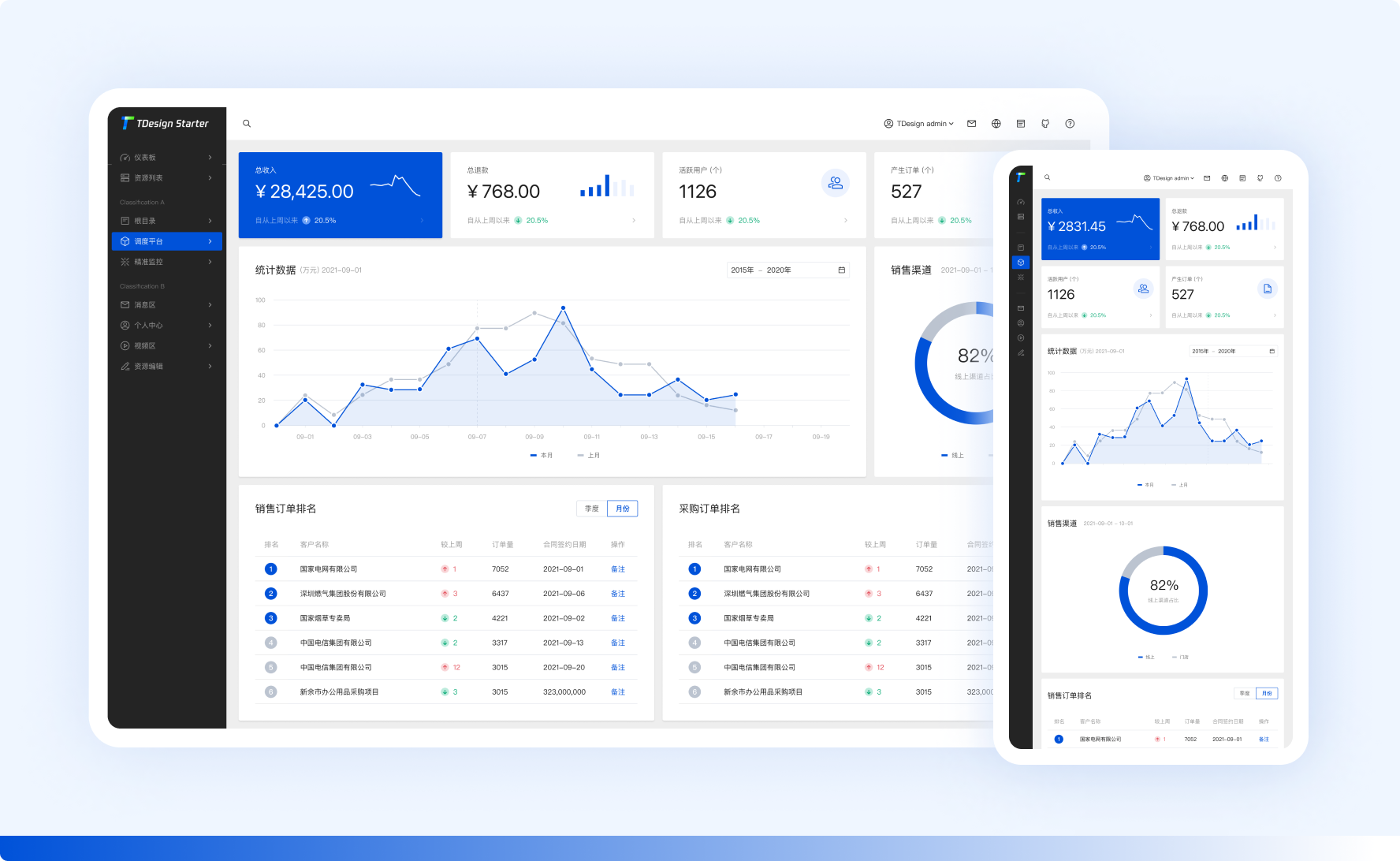 TDesign Starter基于vue2中后台模板方案源码