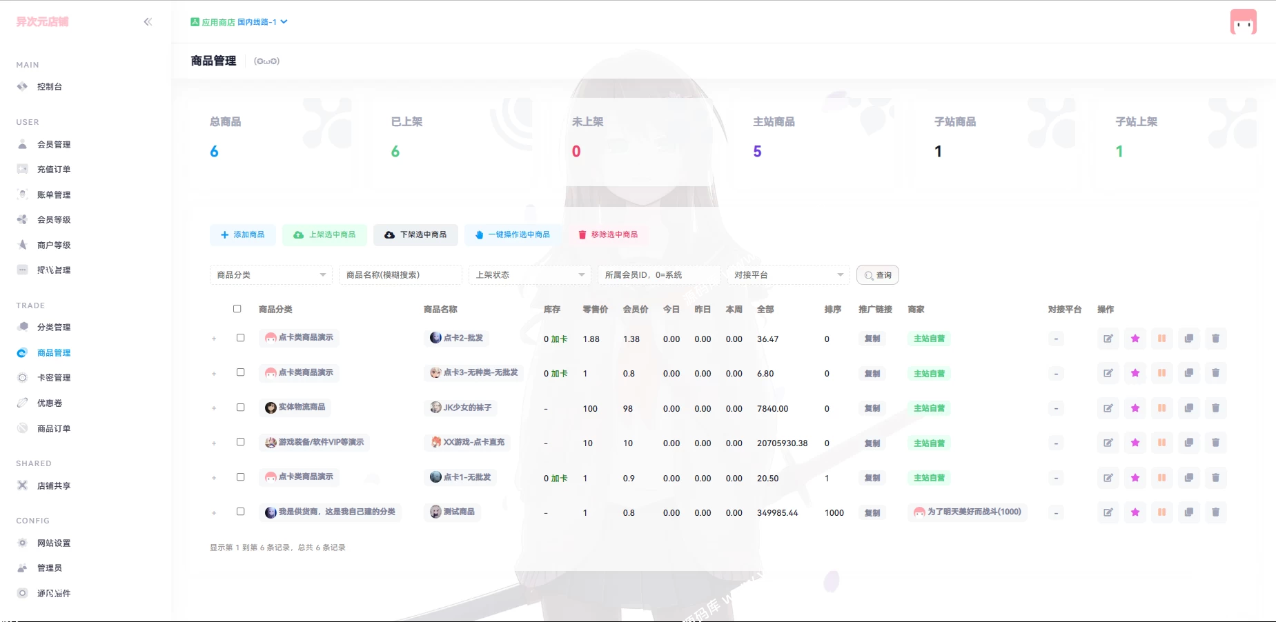 荔枝发卡V3.0异次元发卡源码系统二次元风格发卡网全开源源码