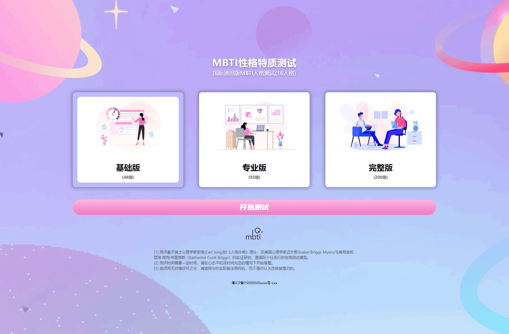 MBTI 16型人格职业性格测试源码PC+H5自适应完整版基于ThinkPHP框架[亲测可用]