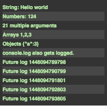 screenlog.js插件效果截图