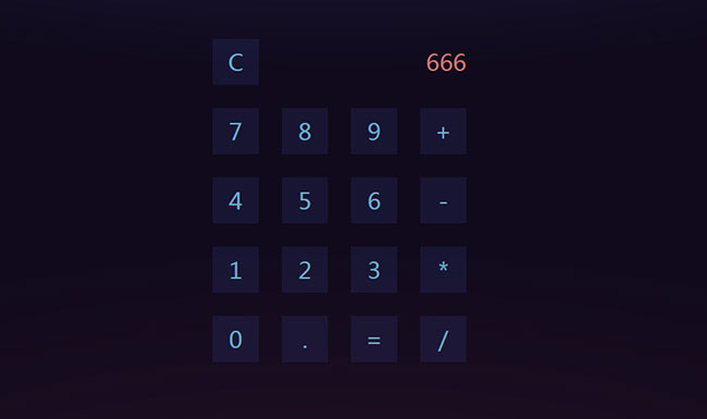 简单的js计算器