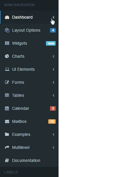 多级侧边栏导航菜单